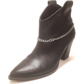 Infinity Rhinestone Boot Bracelet Stainless Steel Silver Double Clasp Adjustable Size Chain 16 inches in Saudi Arabia