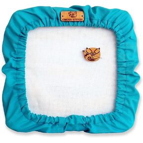 طقم غرز متقاطعة - واقي من الأوساخ وحافظة الإبرة للخياطة المتقاطعة - مجموعة مكونة من قطعتين - واقي من الأوساخ لإطار تطريز qsnap مقاس 11 × 11 بوصة طقم تطريز مبتدئ لحارس إبرة الثعلب in Kuwait