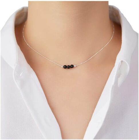 Dainty Real Turquoise Crystal 925 الفضة الاسترليني قلادة قلادة والنساء الروحي شفاء شقرا كريستال حجر ديسمبر جوهرة الميلاد قلادة مربع سلسلة مجوهرات هدية للنساء الفتيات في سن المراهقة in Kuwait