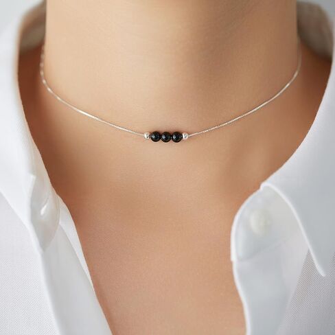 Dainty Real Turquoise Crystal 925 الفضة الاسترليني قلادة قلادة والنساء الروحي شفاء شقرا كريستال حجر ديسمبر جوهرة الميلاد قلادة مربع سلسلة مجوهرات هدية للنساء الفتيات في سن المراهقة in Kuwait