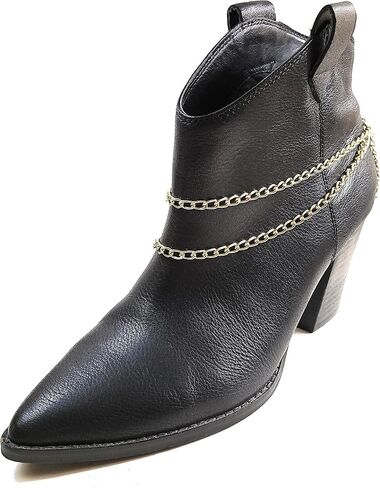 Lightweight Boot Bracelet Chain Double Large Link Gold Metal Fashion Wrap Adjustable Size 15 Inch in Saudi Arabia
