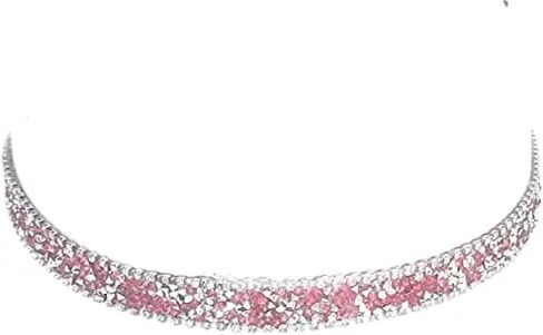 Pink Crystal Rhinestone Cowgirl Hat Band Jewelry Adjustable Size Hat Not Included in Saudi Arabia