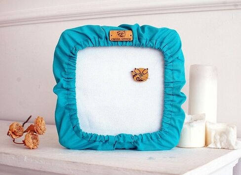 طقم غرز متقاطعة - واقي من الأوساخ وحافظة الإبرة للخياطة المتقاطعة - مجموعة مكونة من قطعتين - واقي من الأوساخ لإطار تطريز qsnap مقاس 11 × 11 بوصة طقم تطريز مبتدئ لحارس إبرة الثعلب in Kuwait