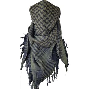 Houndstooth Keffiyeh Shemagh Military Scarf Bandana Head Wrap Tactical Gear for Men and Women Neck Gaiter (Purple)