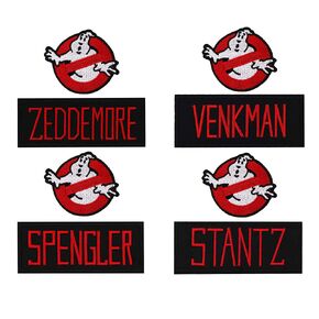 Ghost Costume Embroidered Iron On Patches Gilbert Holtzmann Tolan Yates Name Tags in Kuwait