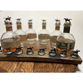 Bourbon Cork Stopper Display Made From A Bourbon Barrel Stave, Fit's Blanton's Horse Cork Stoppers in Saudi Arabia