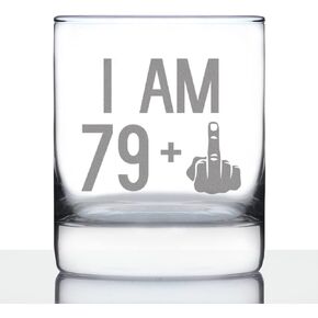 29 + 1 Middle Finger - Funny 30th Birthday Whiskey Rocks Glass Gifts for Men & Women Turning 30 - Fun Whisky Drinking Tumbler in Saudi Arabia