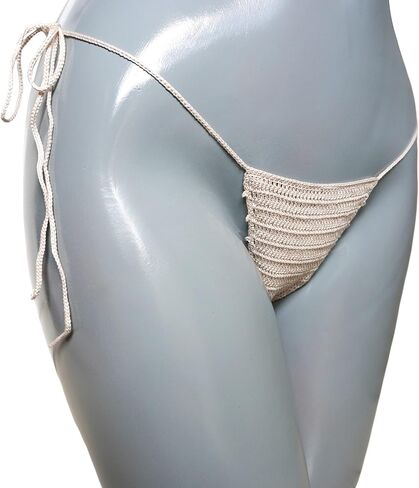 Trangscrochet Extreme Micro G-string Bikini Bottoms Crochet Thong Bikini Bottoms Sexy in Saudi Arabia