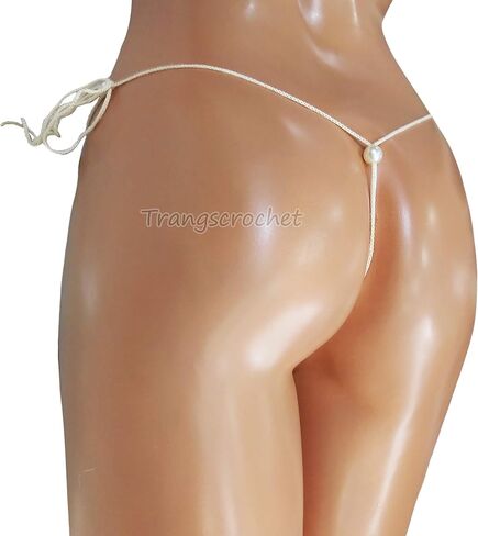 Trangscrochet Extreme Micro G-string Bikini Bottoms Crochet Thong Bikini Bottoms Sexy in Saudi Arabia