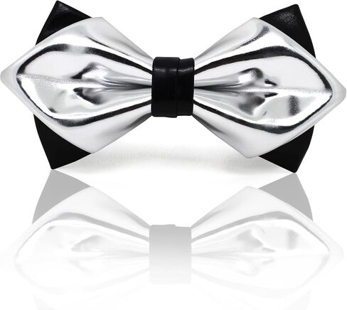 Black and Gold bow tie for men| black bow tie | Pre-tied bow tie style for Tuxedo, Wedding, Christmas, Graduation, New Year | CK bow tie (D Bow Tie- Black and Gold) in Kuwait