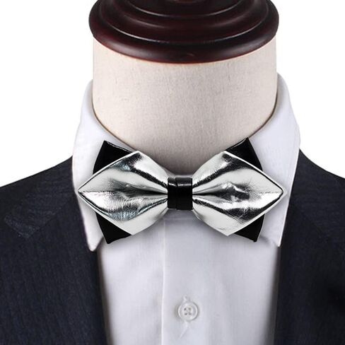 Black and Gold bow tie for men| black bow tie | Pre-tied bow tie style for Tuxedo, Wedding, Christmas, Graduation, New Year | CK bow tie (D Bow Tie- Black and Gold) in Kuwait
