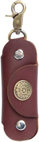 Upgraded Minimalist Leather Key Case Securely Prevents Falling Off Key Holder Key Organizer in Saudi Arabia