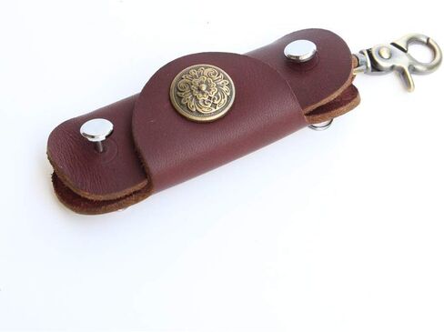 Upgraded Minimalist Leather Key Case Securely Prevents Falling Off Key Holder Key Organizer in Saudi Arabia