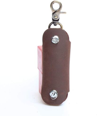 Upgraded Minimalist Leather Key Case Securely Prevents Falling Off Key Holder Key Organizer in Saudi Arabia