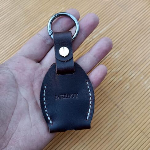 Handmade Key chain Leather Protective Key Holder Large Capacity Protective Case Key sleeve key fob case (Black) in Kuwait