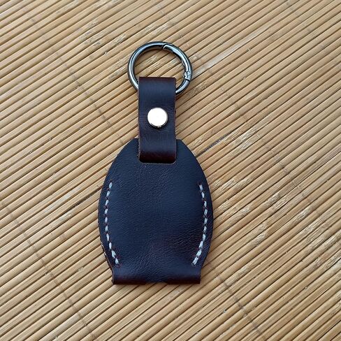 Handmade Key chain Leather Protective Key Holder Large Capacity Protective Case Key sleeve key fob case (Black) in Kuwait