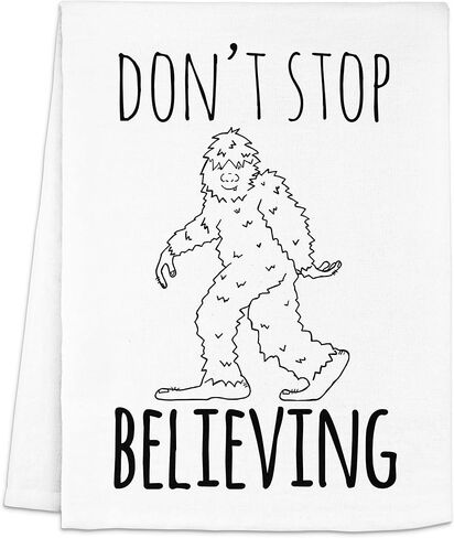 Funny Kitchen Towel, Hot Brown Water, Flour Sack Dish Towel, Sweet Housewarming Gift, White in Kuwait