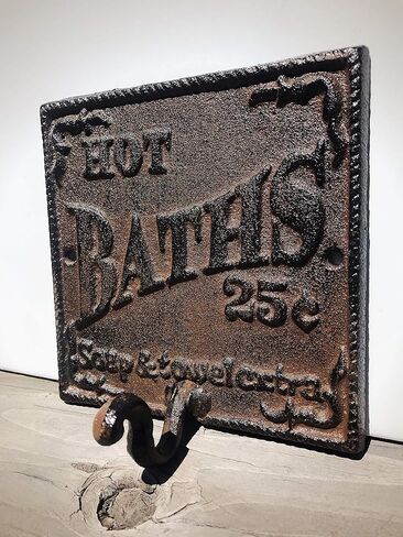 خطاف منشفة ريفي ساخن - ديكور الحمام الغربي بنمط عتيق - ديكور جدار المزرعة مع جاذبية الريف الفرنسي - يد من الحديد الزهر وشماعة مناشف الحمام مع مسامير متطابقة in Kuwait