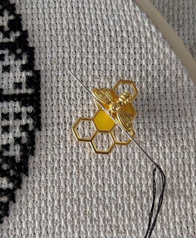 Golden Honeybee Needle Minder in Kuwait