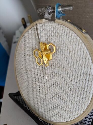 Golden Honeybee Needle Minder in Kuwait