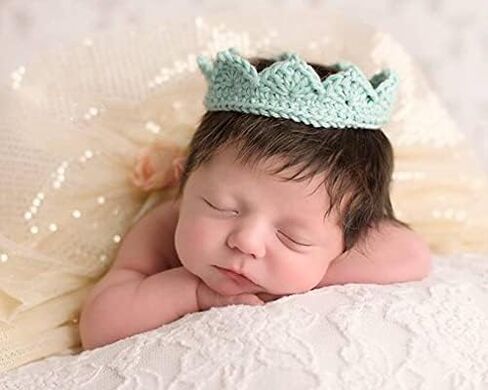 Handmade Newborn Crown, Baby Boy Girl Photo Prop, Gender Neutral Infant Photography Prop, Gold in Saudi Arabia