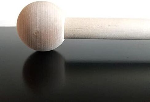 Dowel Cap End 2" Diameter with 7/8" Hole wooden shapes (Package of 2) 2 inch Wooden Ball Unfinished Wood 7/8" dowel hole in Saudi Arabia