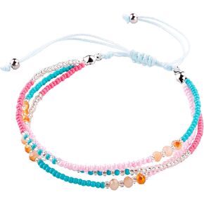 Boho Bohemian Beaded Anklet Bracelets for Women Unique Colorful Beach Anklet,Handmade by SUMMER LOVE (Color 2#) in Kuwait