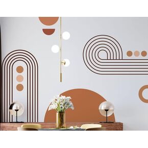 Abstract Arch Boho Design Decals, Customizable Stickers, Peel and Stick, Removable Huge Wall Stickers, Boho Design Art (Abstract Arch Boho)