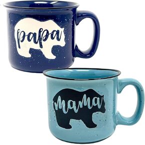 Mama Bear Ceramic Coffee Mug for Mom, Wife, Women – Unique Teal Ceramic Mug – Fun Gifts for Her on Mother’s Day, Birthday, or Christmas – Cute Coffee Cup for Moms, Wives, and Coffee-Loving Women in Saudi Arabia