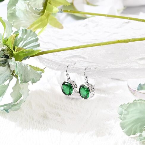 Silver Aquamarine Dangle Earrings for Women Hypoallergenic Blue Birthstone Earrings Handmade Aquamarine Jewelry for Women Trendy Fashion in Kuwait
