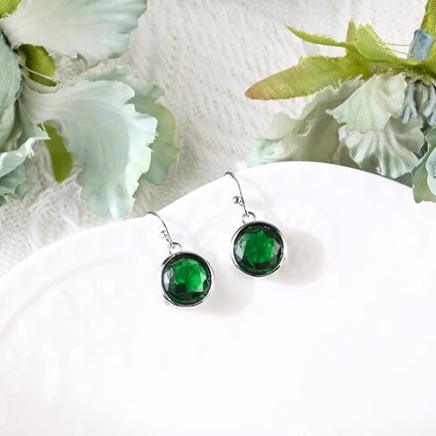 Silver Aquamarine Dangle Earrings for Women Hypoallergenic Blue Birthstone Earrings Handmade Aquamarine Jewelry for Women Trendy Fashion in Kuwait