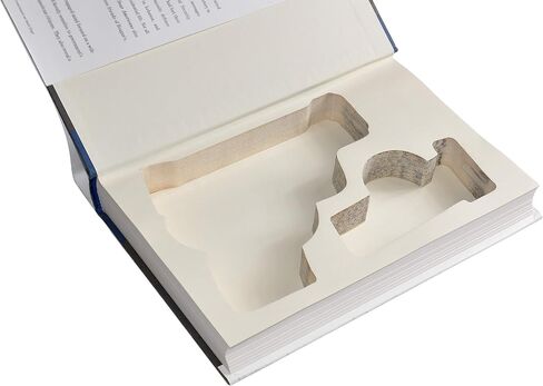 Smith and Wesson M&P Shield 9mm / 380 Gun Storage Book Safe - علبة صندوق الأمان المخفية المجوفة - مصنوعة من كتاب حقيقي in Saudi Arabia