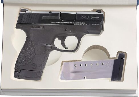 Smith and Wesson M&P Shield 9mm / 380 Gun Storage Book Safe - علبة صندوق الأمان المخفية المجوفة - مصنوعة من كتاب حقيقي in Saudi Arabia
