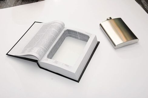 Book of Mormon Book Safe w/ 8oz Hidden Flask - Funny Gift - Genuine with Real Pages - Pearl of Great Price - Secret Hollow Diversion Storage in Saudi Arabia