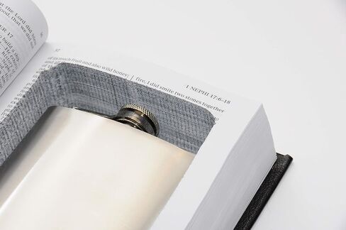 Book of Mormon Book Safe w/ 8oz Hidden Flask - Funny Gift - Genuine with Real Pages - Pearl of Great Price - Secret Hollow Diversion Storage in Saudi Arabia