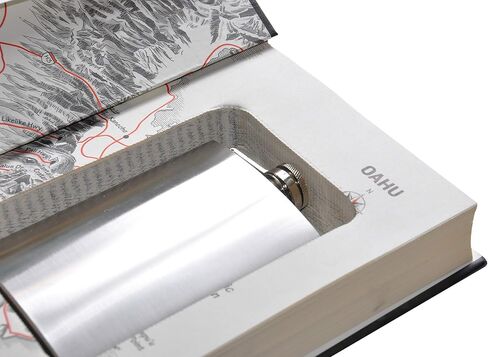 قارورة مخفية للكتب - هدية مضحكة - كتاب أصلي - صندوق هدايا مخبأ للكحول من BookMods - 8 أونصة من الفولاذ المقاوم للصدأ in Saudi Arabia