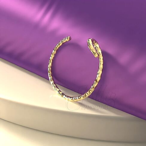 Tiny Gold Faux Nose Ring - clip on nose hoop - 20 Gauge 14k Gold Filled clip on Nose Piercing hoop in Kuwait