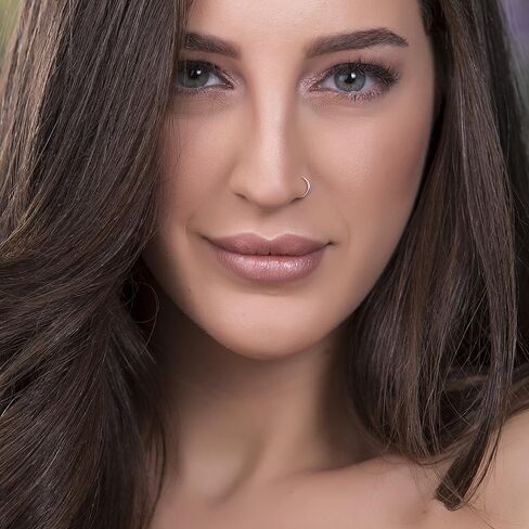 Tiny Gold Faux Nose Ring - clip on nose hoop - 20 Gauge 14k Gold Filled clip on Nose Piercing hoop in Kuwait