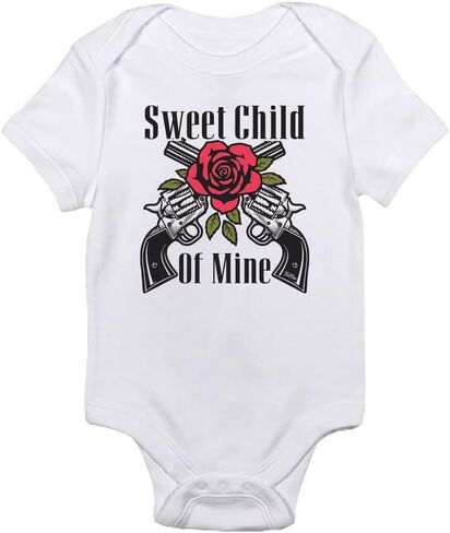 TeeNow - Sweet Child Of Mine - Short Sleeve Baby Infant Bodysuit - Boy/Girl in Kuwait