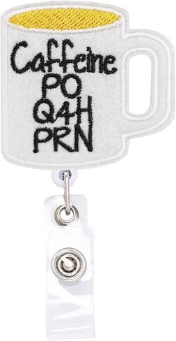 بكرة شارة الطبيب للممرضات من الكافيين PO Q4H PRN، حامل شارة مع مشبك دوار، مستشار التوجيه، شارة المعلم، معرف المدرسة in Saudi Arabia