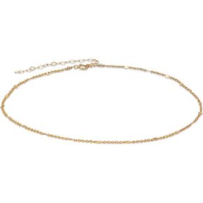 قلادة سلسلة أنيكا بيلا، الطول 13-16 بوصة، قلادات ذهبية بسيطة بسيطة، مقاومة للتشوه، قلادة أنيقة للنساء (سلسلة أنابيب) in Kuwait