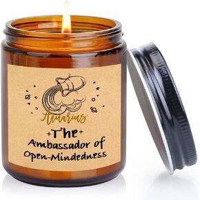 Funny Birthday Gifts for Woman Men, Unique Aquarius Candle Gifts for Women Her Best Friends Woman Mom Sister Girlfriend 21st 30th 40th 50th Bday, Fun Present for Grandma Wife Friends in Kuwait