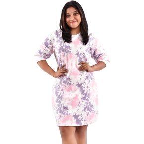 فستان شتوي من نسيج الصوف وربطة عنق وصبغ T&D/FROCK/MEDIUM/AUG (M) in Saudi Arabia