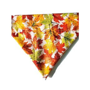 Fall Rustic Maple Leaves Over the Collar Dog Bandana That Slips onto Their Existing Collar Size Extra Large in Kuwait