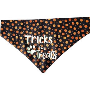 Tricks Fur Treat's Halloween Over the Collar Dog Bandana That Slips onto Their Existing Collar Size Small in Kuwait