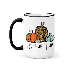 كوب It's Fall Y'all - كوب 15oz - كوب Fall Pumpkins in Saudi Arabia