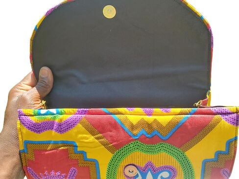 African clutch purse/kente purse/Ankara fabric clutch purse/Tribal clutch purse/Multicolor purse/Handmade purse. in Saudi Arabia