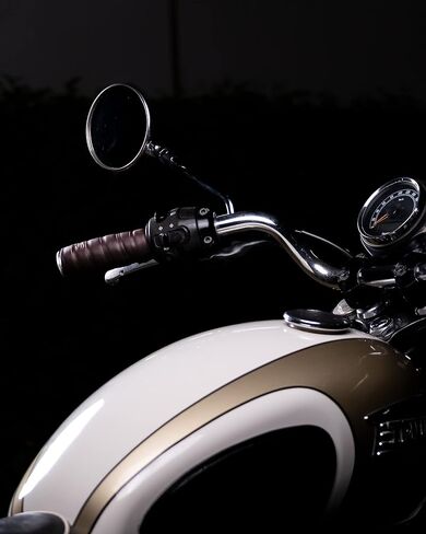 Trip Machine Company Leather Motorcycle Grips Wrap Tobacco Brown in Saudi Arabia