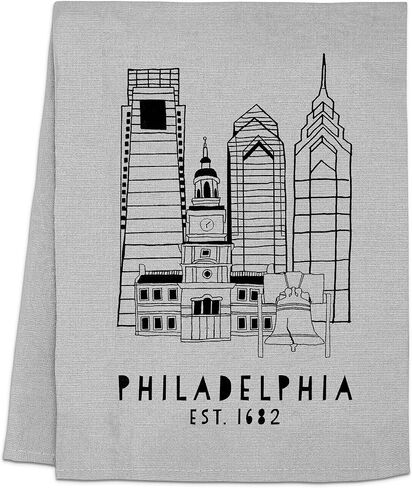 Moonlight Makers Kitchen Towels, Los Angeles Skyline, Flour Sack Dish Towel, Farmhouse Home Decor, Bar Tea Towels, Gray Dish Towel in Kuwait