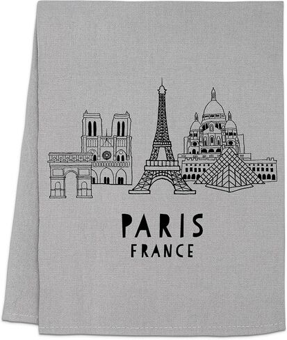 Moonlight Makers Kitchen Towels, Los Angeles Skyline, Flour Sack Dish Towel, Farmhouse Home Decor, Bar Tea Towels, Gray Dish Towel in Kuwait